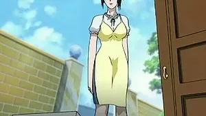 Big tits anime chick gets her pussy drilled by her BF from behind