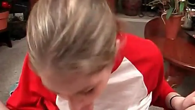 Thick cumshot lands on her tongue in POV video