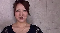 POV homemade video of pretty Mau Morikawa giving a nice blowjob