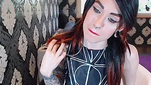 tattoo girl spitting pov