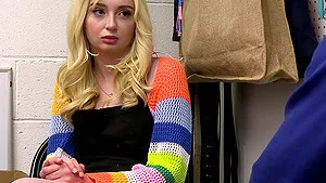 Hardcore fucking in the office with small tits thief Lexi Lore