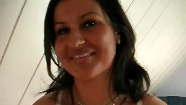 Striptease from jeans for a small cock blowjob