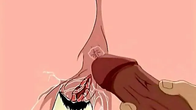 Cock in ass of big tits anime girl