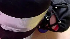 Homemade POV video of a slave girl getting her throat fucked