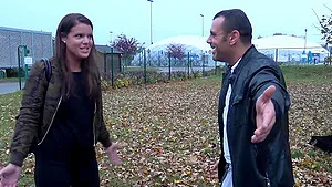 Good looking girl Vany Ully has fun with a hard cock in the car