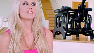 Holly Heart with large tits enjoys during hardcore sex with her man