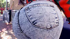 Amazing chick Amy Anderssen strips and unveils her huge boobs