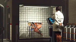 A cute gamer girl gets her ass fucked hard by a sexy dickgirl in the gaming bedroom