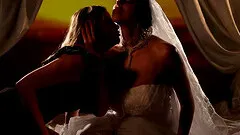 Lesbian erotic lovemaking between hot girls Candy Alexa and Kira Queen