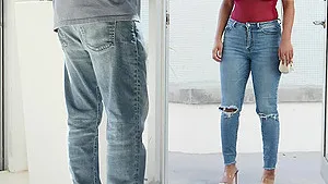 Big tits girl Numi mounts her wet vagina on a thick dick