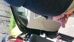 Amateur outdoors fucking with a horny brunette with glasses