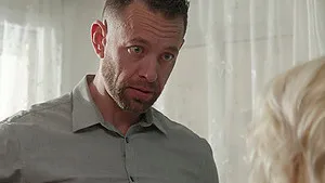 Pale blonde chick Cecelia Taylor gets caught and fucked by her roommate