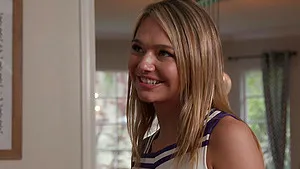 Smooth fucking in the evening with flexible cheerleader Mia Kay