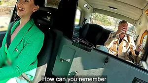 Brunette Lady Gang with natural tits enjoys during rough sex