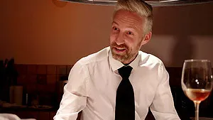 Tattooed slut Medusa gets fucked by a coworker in the restaurant