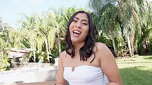 Emerald Loves moans while getting fucked by her boyfriend