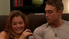 Cuckold hubby watches slutty wife Allie Haze riding another man