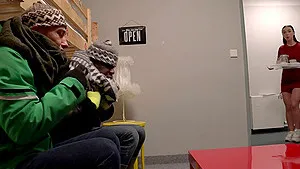 Hardcore interracial MMF threesome with fake tits Lady Gang