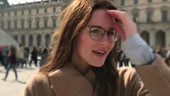 Foxxi Black in on a trip to Paris and has her first lesbo sex