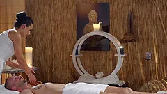 Oiled mature Shalina Devine loves having sex with her clients