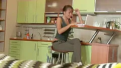 Pussy eating leads to passionate sex with skinny girlfriend Jessy