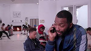 Interracial gangbang with cum swallowing blonde pornstar. HD