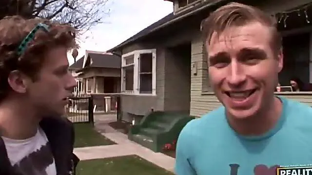 Beautiful blonde ladies at dorm enjoy a rude awakening