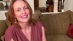 Dirty mature Camille Johnson loves pleasuring her pussy at home