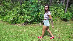 Stunning amateur Kitty Carrera gets fucked in the van and loves it