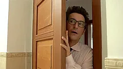 Dazzling minx has an affair with boyfriends dad in the bed