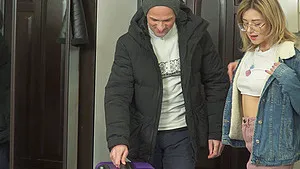 Homemade video of passionate fucking with adorable girlfriend Alexis