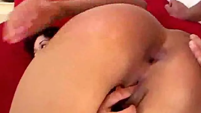 Butt toy fun and a hot sticky facial