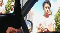 Exhibitionist in the car