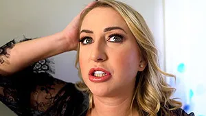 Curvy blonde girl Quinn Waters fucking with her step son in the bedroom