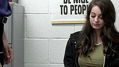 Tattooed shoplifter Maddy May gets fucked on the table + facial