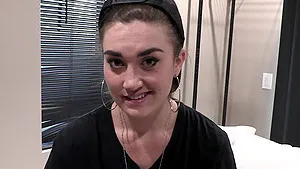 Homemade HD POV video of Kat Monroe sucking a hard penis