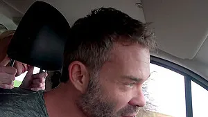 Horny blonde Rita Sweet teases and gets fucked in the car. HD