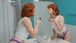 Redhead Sidney Summers enjoys during rough interracial dicking