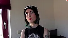 German hot punk teen at gonzo date