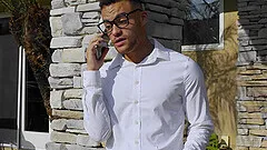 Hardcore gay fucking in the living-room with two handsome dudes