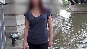 big tits brunette does her first porn casting