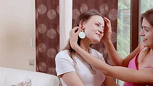 Sapphic sluts having fun while fingering - Baby Bamby & Minni Love