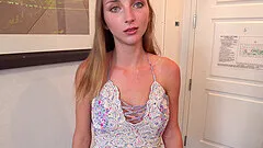 Homemade fuck video with small tits room-mate Macy Meadows