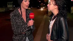 Funny street pick up casting with normal people