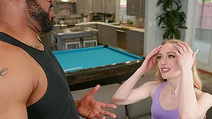 Interracial dicking with a blonde darling - Emma Starletto