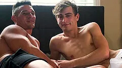 Handsome dudes finger each other's butt and have hardcore sex