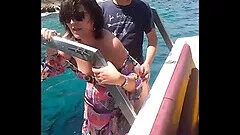 Cuckold filmed wife on yacht