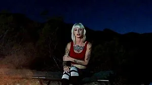 Rough outdoor dicking with busty Kleio Valentien and her man