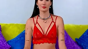 Beautiful Brunette Rough Gagging Deepthroat