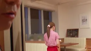 Waitress Mio Ozora fucked in the diner